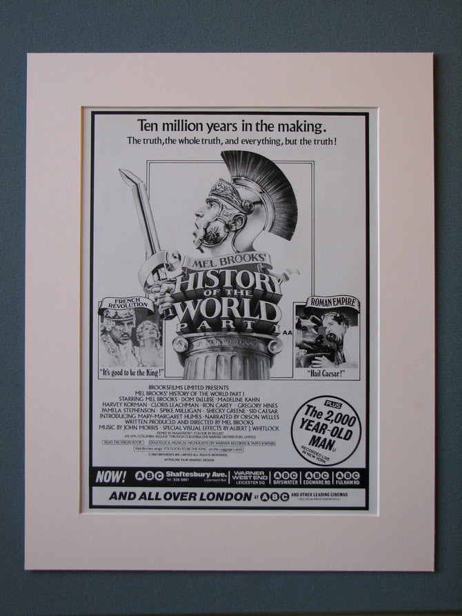 History Of The World Part 1 Original Advert (ref AD467)