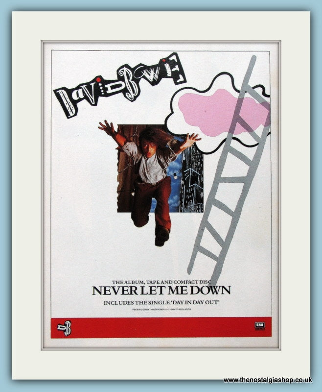 David Bowie Never Let Me Down 1987 Original Advert (ref AD4430)