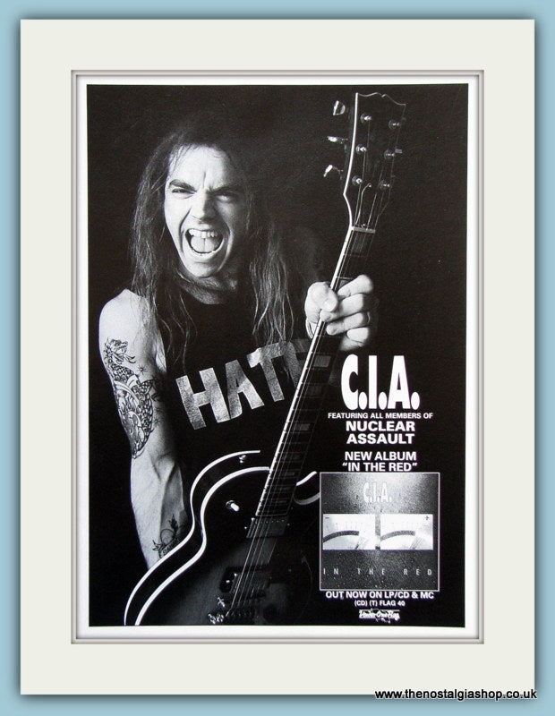 C.I.A In The Red Original Music Advert 1990 (ref AD3760)