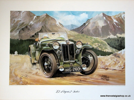 MG L2, Magna 2-Seater. Classic Large Car Print.