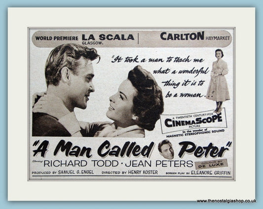 A Man Called Peter starring Richard Todd, 1955 Original Advert (ref AD3222)