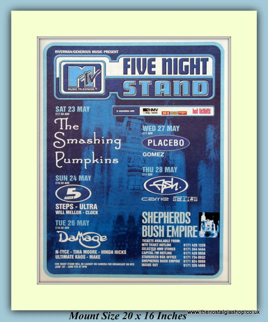 Five Night Stand Original Advert 1998 (ref AD9051)