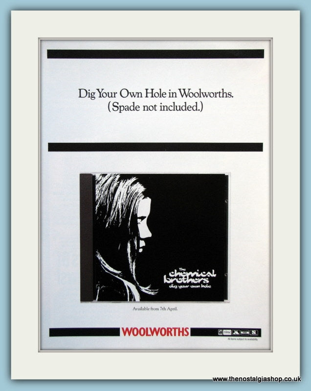 The Chemical Brothers Dig Your Own Hole Original Music Advert 1997 (ref AD3806)