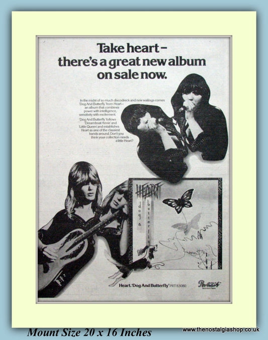 Heart Dog And Butterfly Original Advert 1978 (ref AD9304)