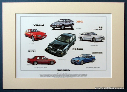 Ford Sierra The Performers Mounted print (ref PR62)