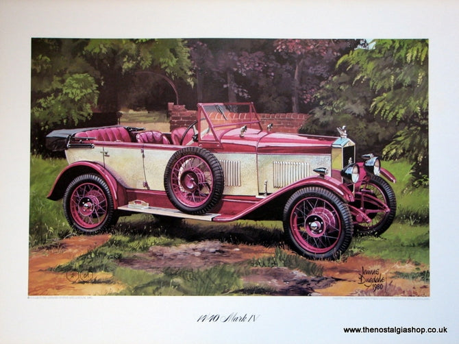 MG 14/40 Mark IV Classic Large Car Print.