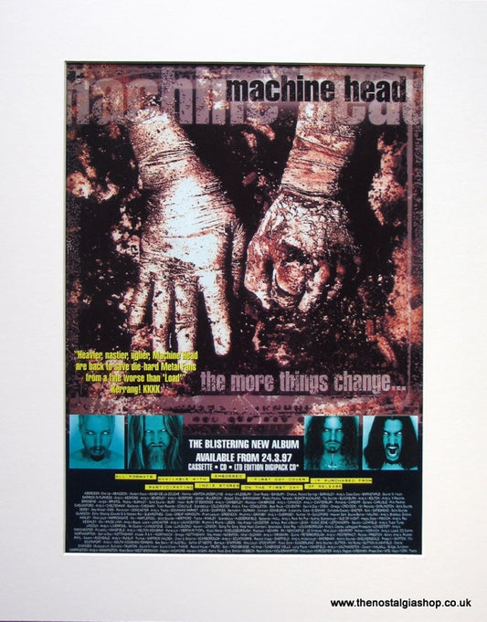 Machine Head The More Things Change. Original advert 1997 (ref AD922)