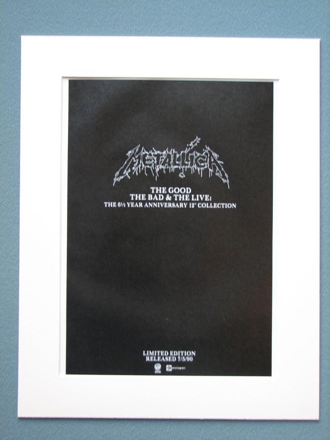 Metallica Set of 3 Original adverts (ref AD869)