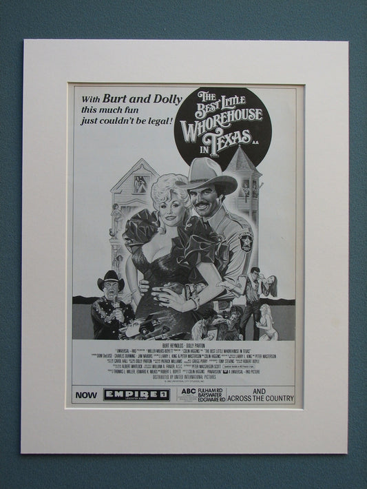 The Best Little Whorehouse In Texas 1982 Original advert (ref AD625)