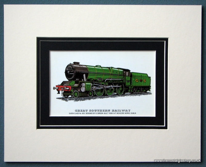 Great Southern Railway Queen Class No: 800 Mounted Print (ref SP65)