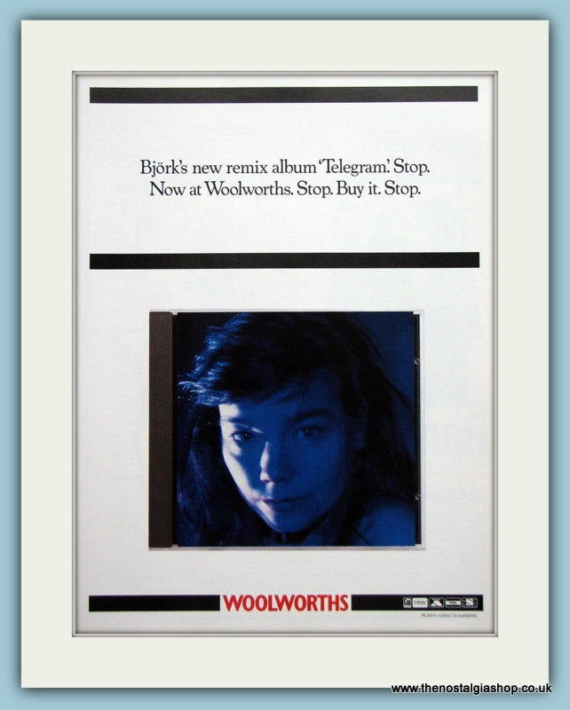 Bjork Telegram Original Music Advert 1997 (ref AD3538)