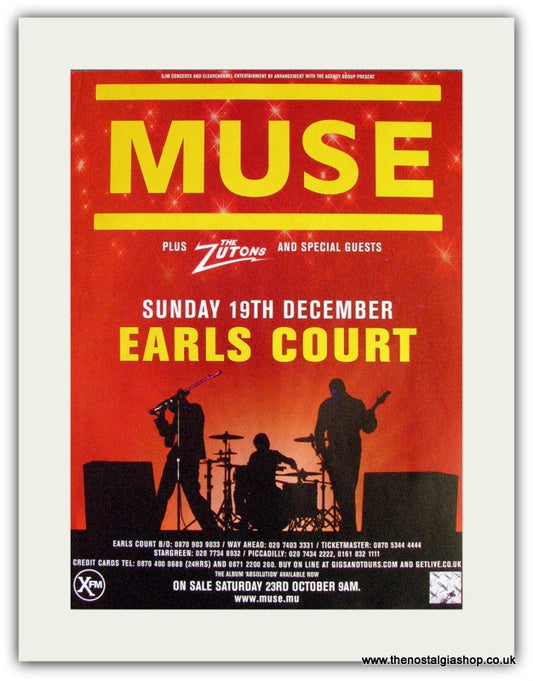 Muse 2005 Event Advert (ref AD1853)