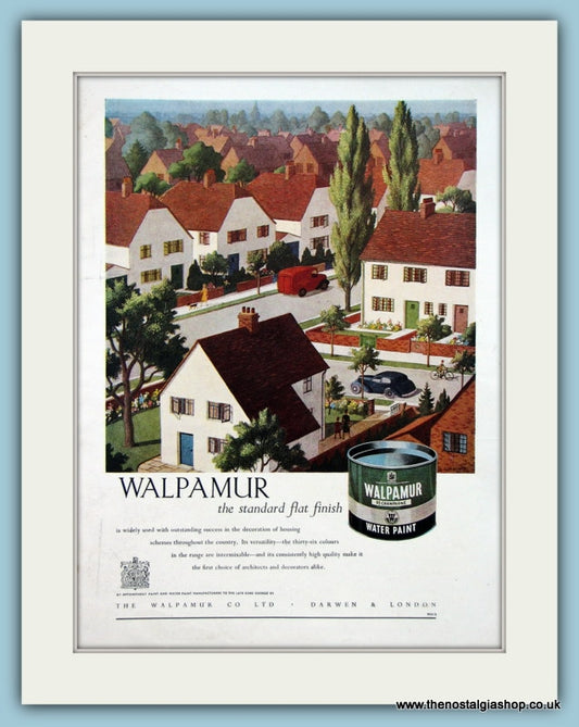 Walpamur Water Paint Original Advert 1953 (ref AD2489)