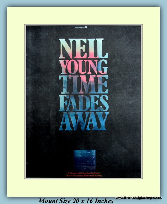 Neil Young Original Advert 1973 (ref AD9064)