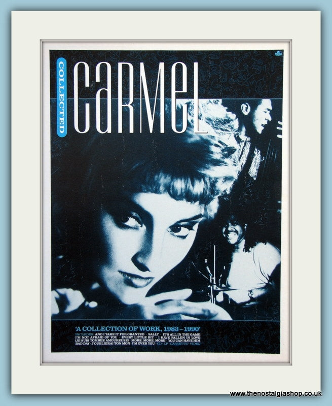 Carmel Collection Original Music Advert 1987 (ref AD3768)