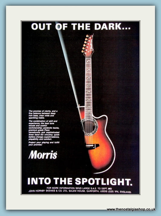 Morris, Tornado Eclipse Guitar. Original Advert 1991 (ref AD2212)