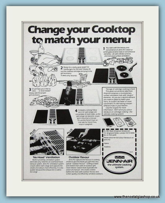 Jenn-Air Cooking System Original Advert 1981 (ref AD2591)