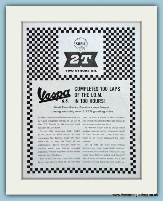 Vespa Isle of Man, 1958 Original Advert (ref AD4096)