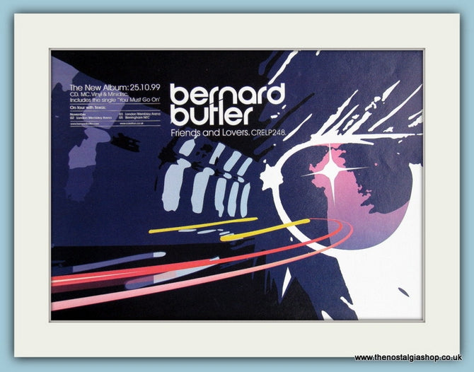 Bernard Butler Friends And Lovers Original Music Advert 1999 (ref AD3468)