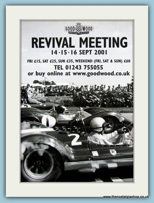 Goodwood Revival Meeting 2001. Original Advert (ref AD2023)