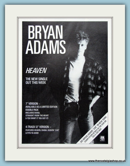 Bryan Adams Heaven Original Music Advert 1985 (ref AD3487)