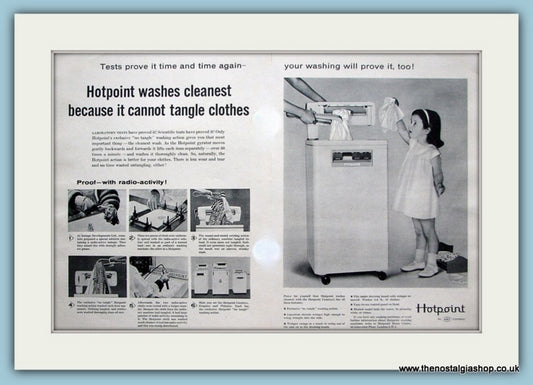 Hotpoint Washing Machine. Original Advert 1960 (ref AD2593)