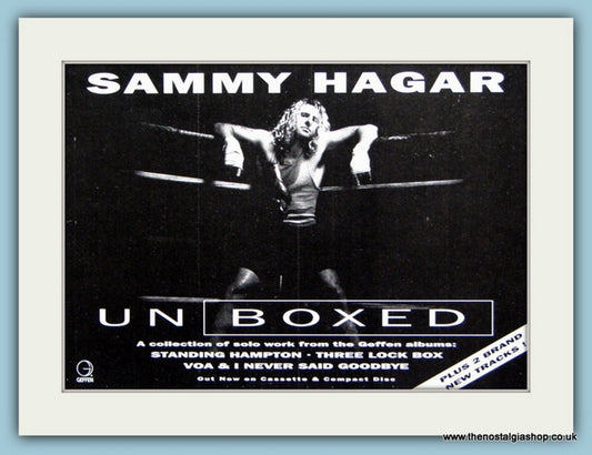 Sammy Hagar Original Advert 1994 (ref AD1978)