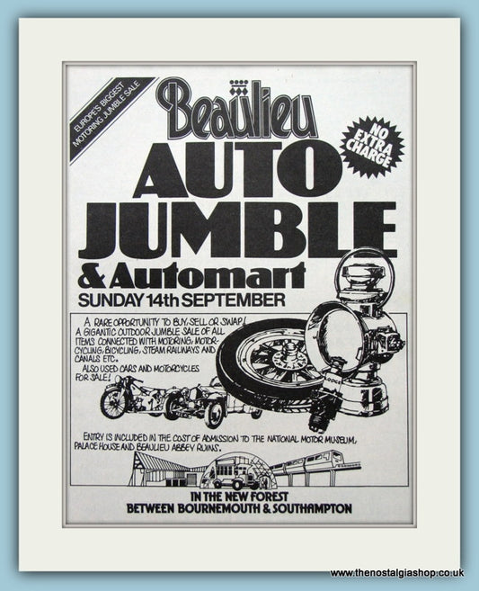 Beaulieu Autojumble Event 1975. Original Advert (ref AD2039)