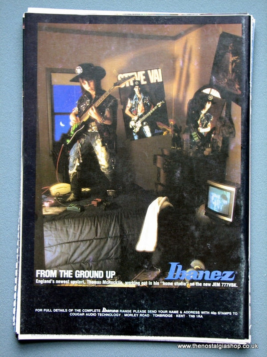 Ibanez Thomas McRocklin Original Advert 1989 (ref AD2713)