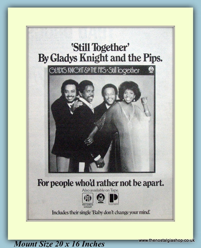 Gladys Knight And The Pips Still Together Original Advert 1977 (ref AD9255)