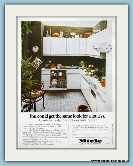 Miele Kitchen Furniture Original Advert 1974 (ref AD2770)