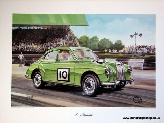 MG Magnette. Classic Large Car Print.