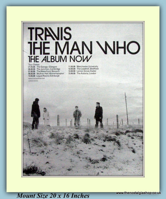 Travis The Man Who Original Advert 1999 (ref AD9192)