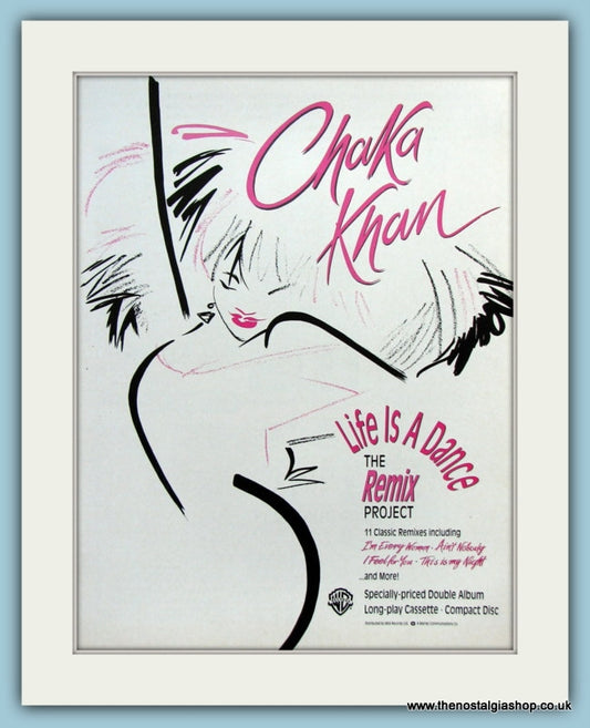 Chaka Khan Life Is A Dance Remix Original Music Advert 1989 (ref AD3789)