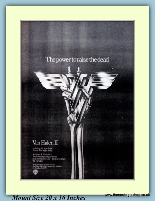 Van Halen ll The Power To Raise The Dead Original Advert 1979 (ref AD9314)