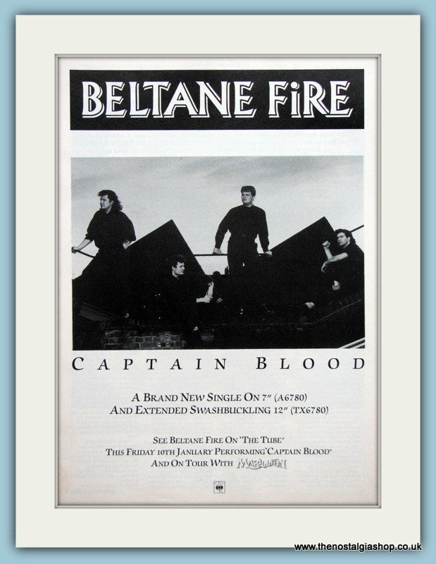 Beltane Fire Captain Blood Original Music Advert 1987 (ref AD3511)