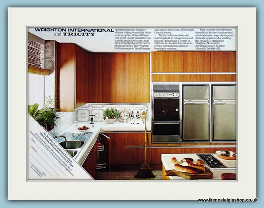 Wrighton Kitchen Furniture Original Advert 1981 (ref AD2765)