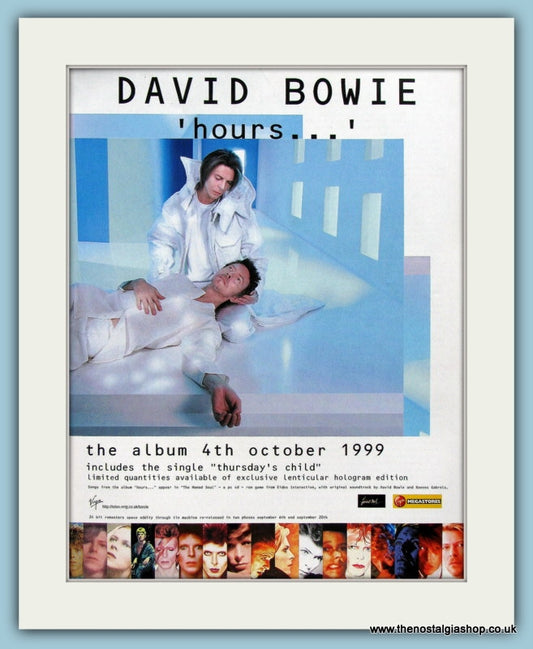 David Bowie 'Hours' 1999 Original Advert (ref AD4429)