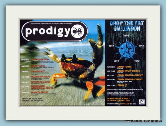 Prodigy Tour Dates Original Advert 1997 (ref AD1867)