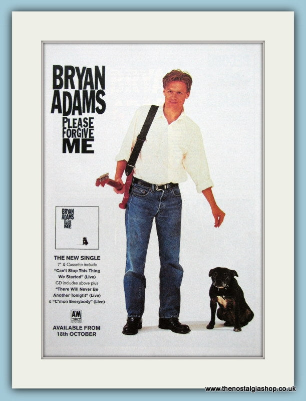 Bryan Adams Please Forgive Me Original Music Advert 1993 (ref AD3481)