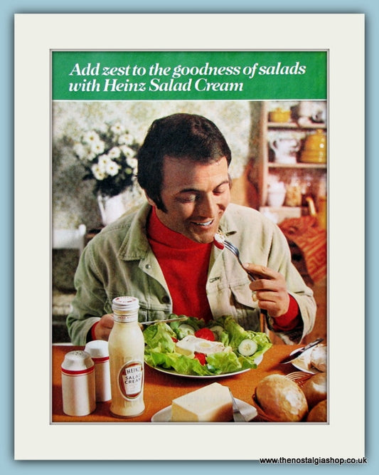 Heinz Salad Cream. Original Advert 1970 (ref AD4367)