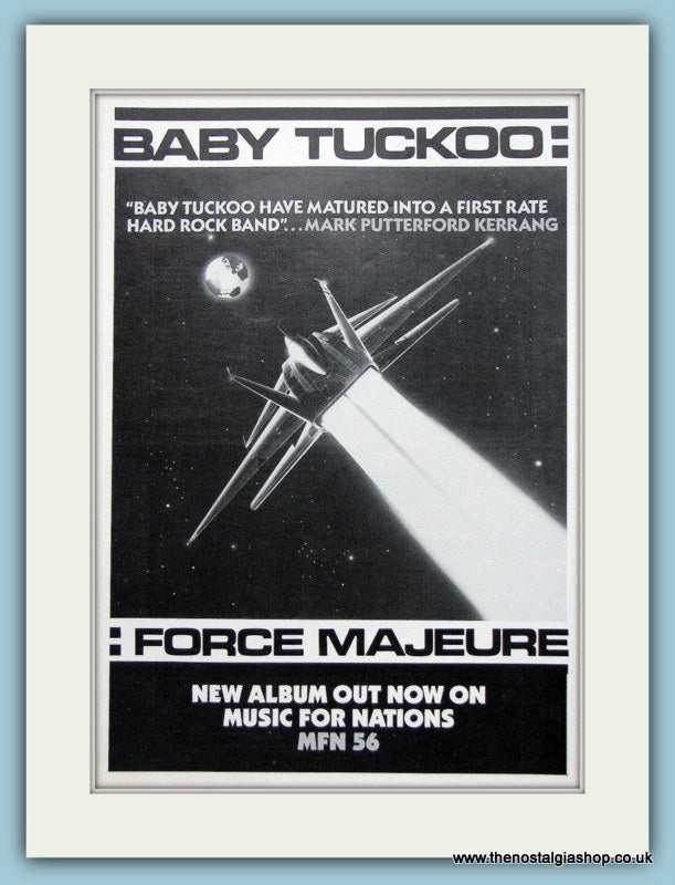 Baby Tuckoo Force Majeure Original Music Advert 1986 (ref AD3475)