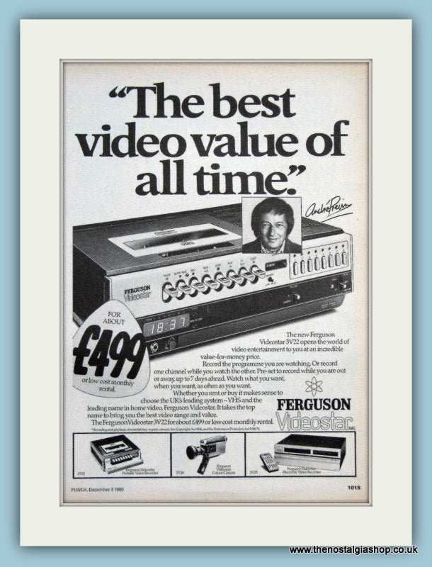 Ferguson Videostar Original Advert 1980 (ref AD3029)