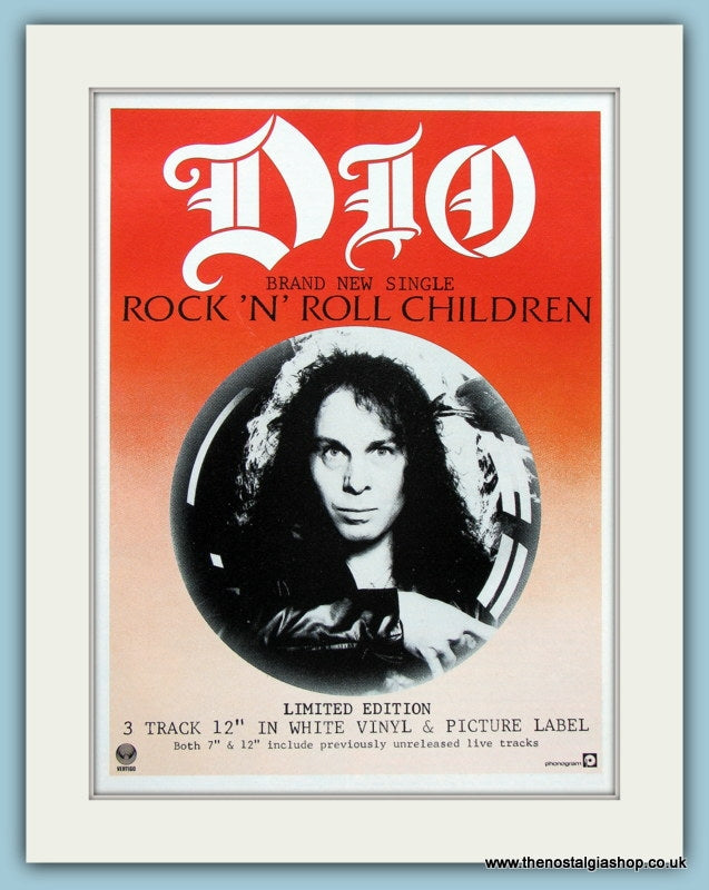 Dio Rock 'N' Roll Children 1985 Original Advert (ref AD4445)