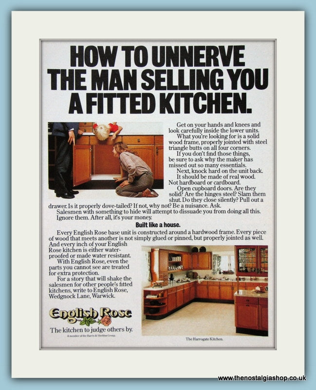 English Rose Kitchen Furniture Original Advert 1981 (ref AD2757)