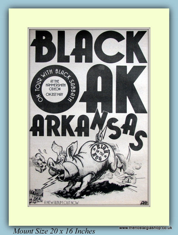 Black Oak Arkansas Original Advert 1974 (ref AD9114)