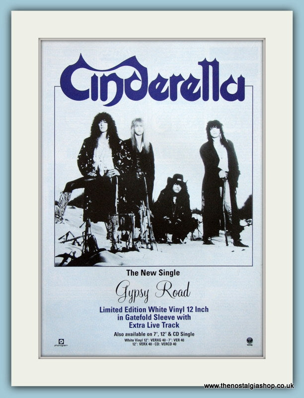 Cinderella Gypsy Road & Long Cold Winter Set Of 2 Original Adverts 1988 (ref AD4060)