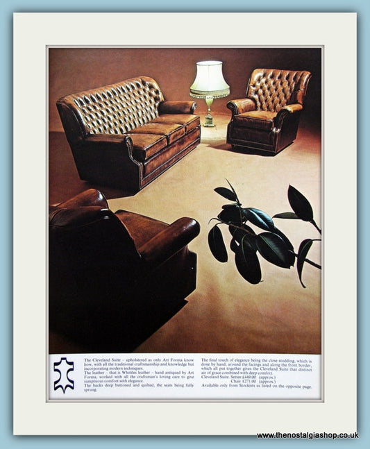 Art Forma Cleveland Suite Original Advert 1975 (ref AD2445)