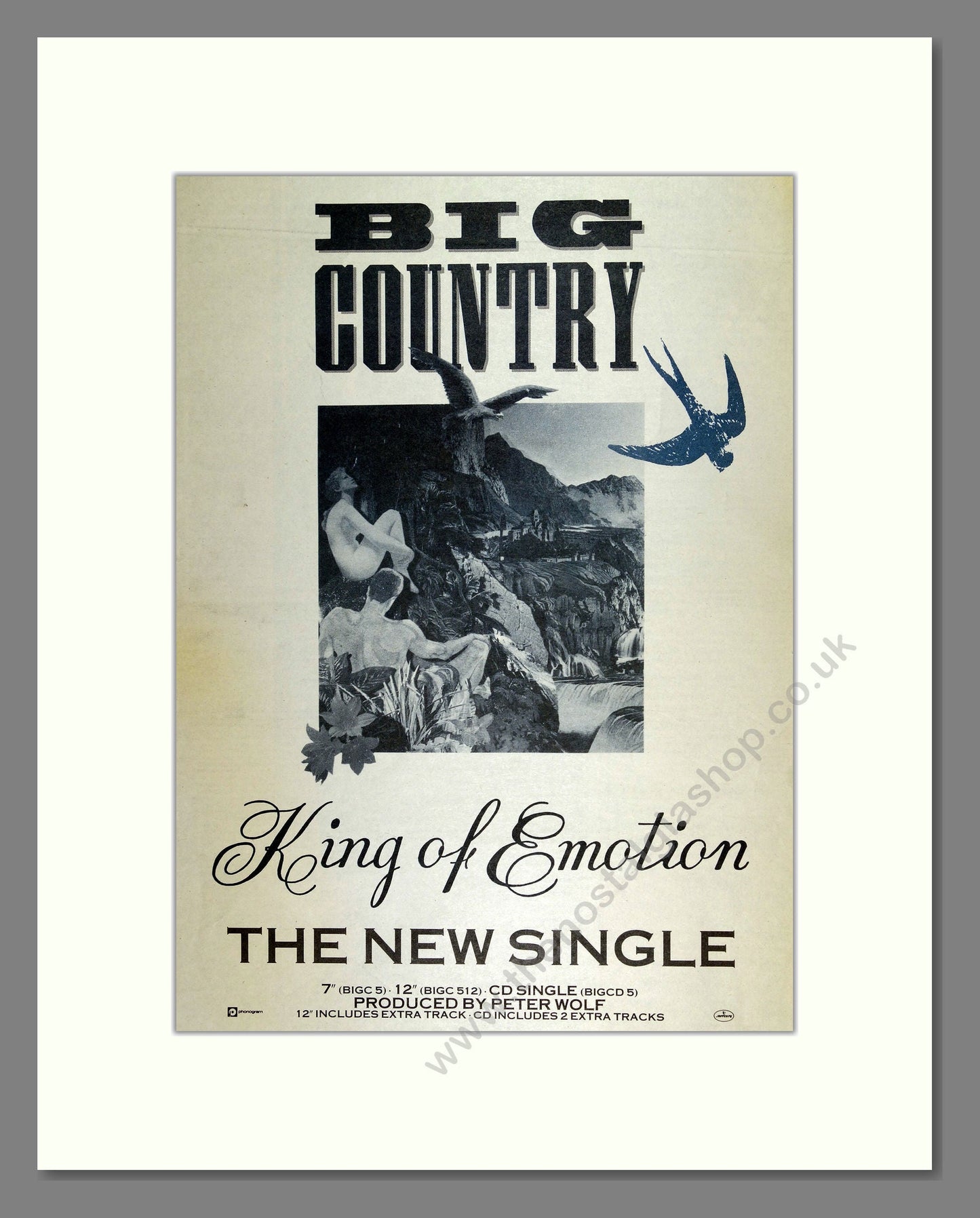 Big Country - King of Emotion. Vintage Advert 1988 (ref AD16099)