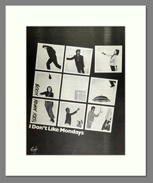 Boomtown Rats - I Don't Like Mondays . Vintage Advert 1979 (ref AD16138)